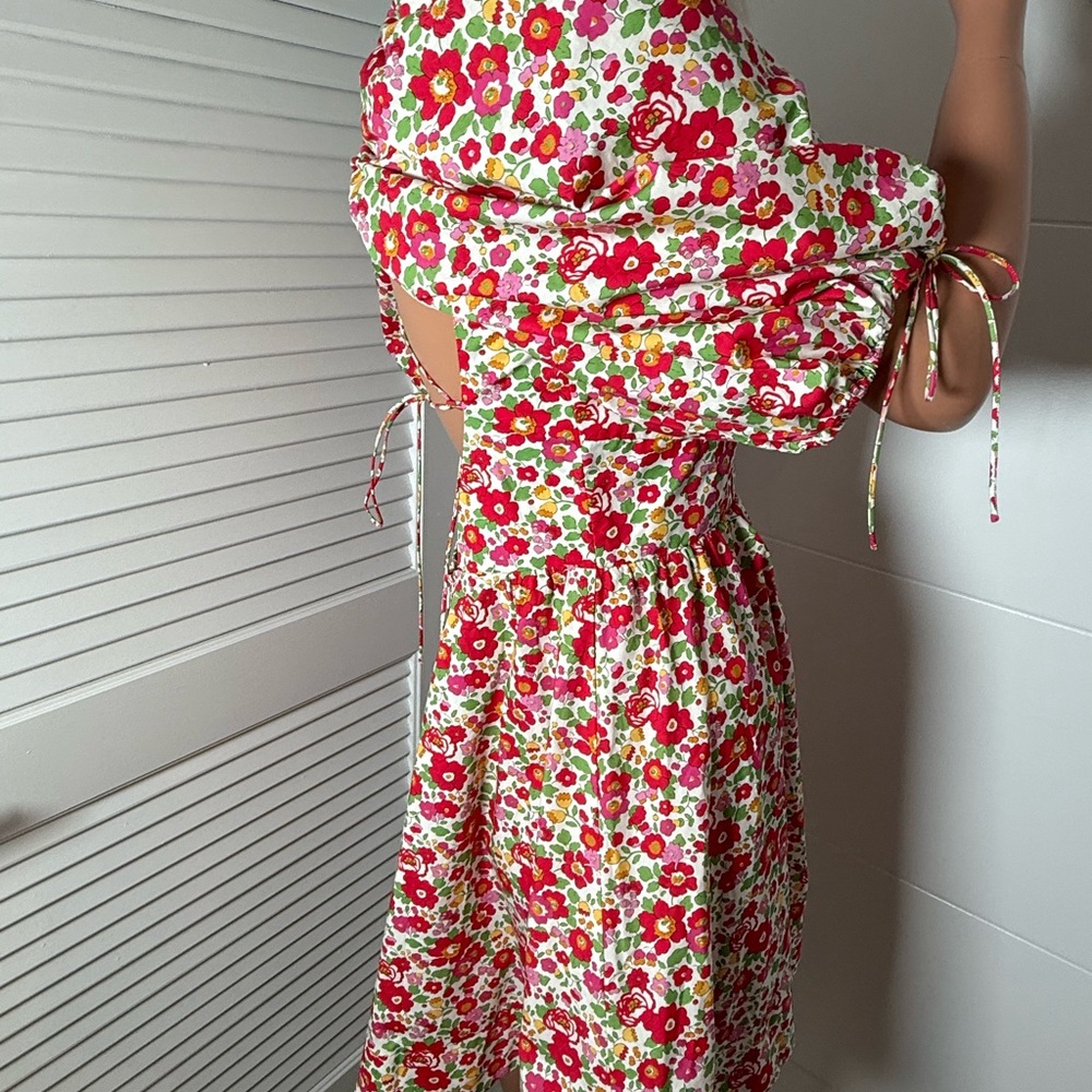 For Love & Lemons floral Puff Sleeve Dress size medium - Picture 8 of 12